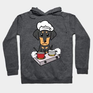 Funny dachshund is cooking Hoodie